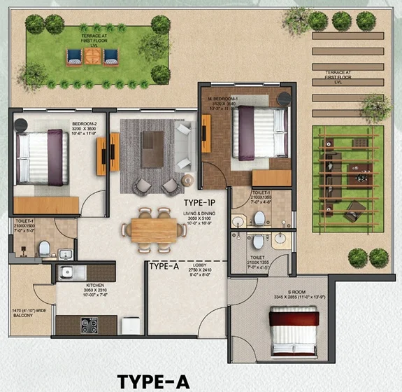 jms-silver-living-sector-95-gurgaon-floor-plan-type-a